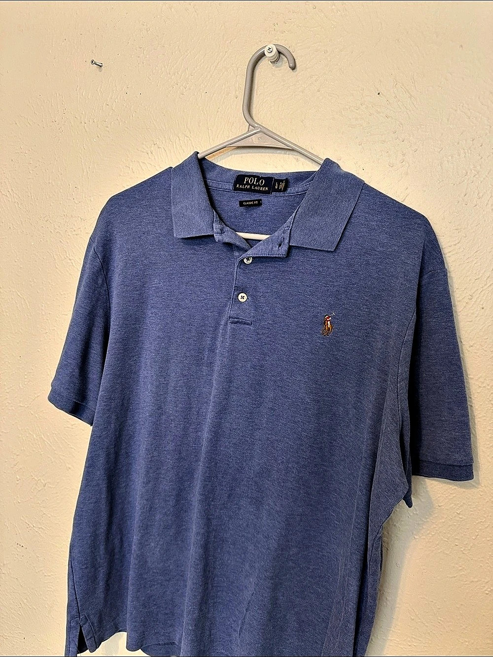 Polo Ralph Lauren Classic Fit Polo Shirt Blue Size Large